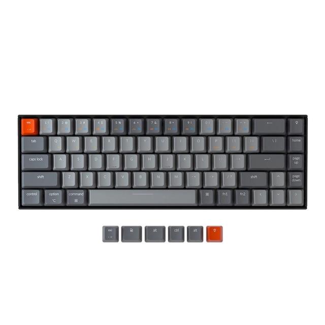 Геймърска Механична клавиатура Keychron K6 V1, Hot-Swappable 65% Gateron Red Switch RGB LED ABS