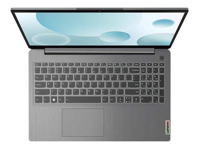 Лаптоп Lenovo IdeaPad 3 15IAU7, (6-ядрен) Alder Lake Intel Core i3-1215U 3.3/4.4 GHz, 15.6" (39.62 cm) Full HD IPS 300nits Anti-glare Display, (HDMI), 8GB DDR4, 512GB SSD, 1x USB-C 3.2 Gen 1, Arctic Grey, Free DOS, 82RK007NBM