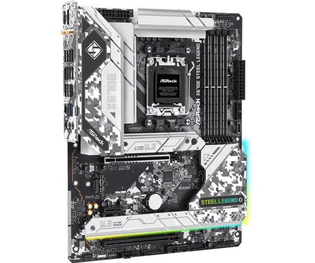 Дънна платка ASRock X670E Steel Legend, X670E, AM5, DDR5, PCI-E 5.0 (DP&HDMI)(CF), 4x SATA 6Gb/s, 5x M.2 slot, 2x USB 3.2 Gen1, ATX