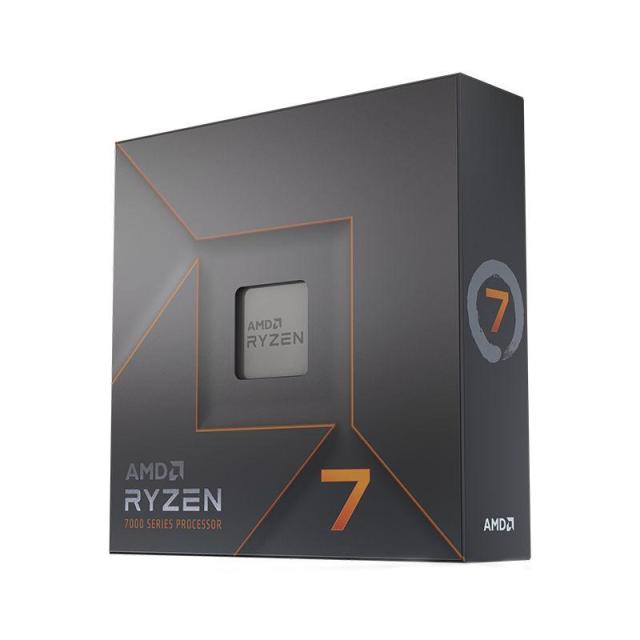 Процесор AMD RYZEN 7 7700X (8-ядрен) 4.5 GHz (5.4 GHz Turbo) 32MB/105W/AM5/BOX, без охлаждане