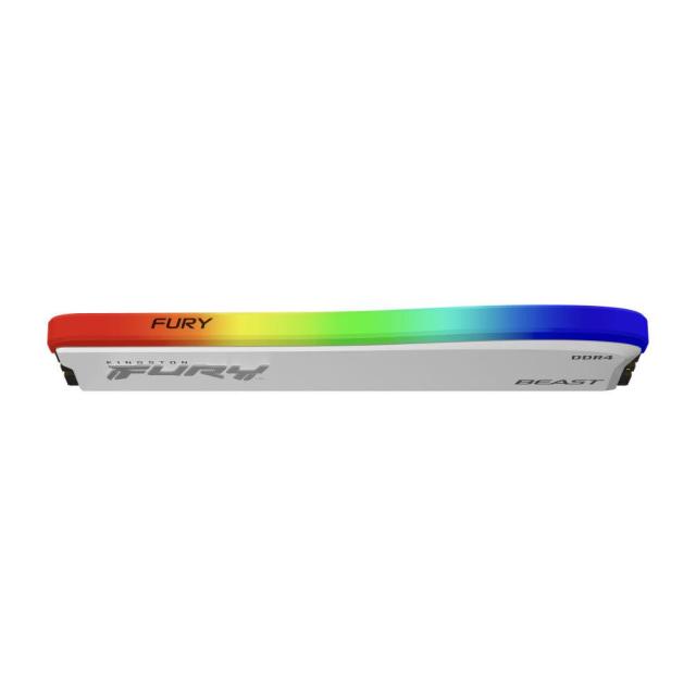 Памет Kingston FURY Beast White RGB 16GB DDR4 PC4-25600 3200MHz CL16 KF432C16BWA16