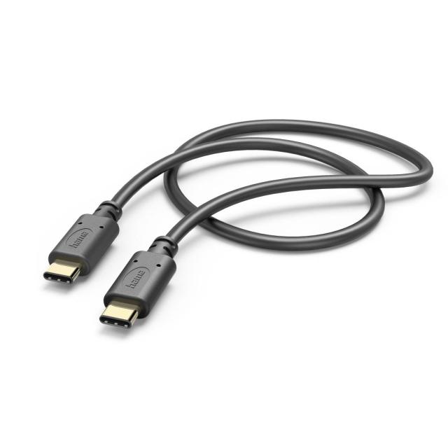 Кабел USB-C мъжко - USB-C мъжко, 1.0 м, 480 MBit/s, Черен