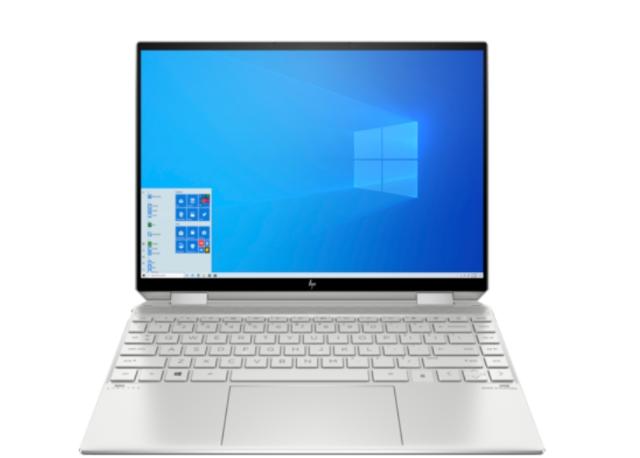 Лаптоп HP Spectre x360 14-ea1001nu Natural Silver Core i7-1195G7(2.9Ghz, up to 5GH/12MB/4C), 13.5" 3k2k OLED 400 nits Touch, 16GB DDR4 on-board, 2TB PCIe SSD, WiFi a/x + BT5, FPR, MCR, Backlit Kbd, 4 Cell Batt, Win 11 + HP Pen Natural Silver
