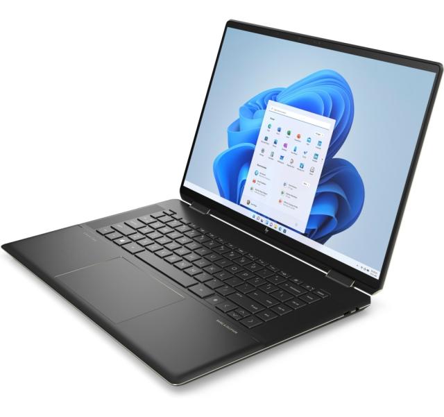 Лаптоп HP Spectre x360 16-f0022nn Nightfall Black Core i7-11390H(3.4Ghz, up to 5GH/12MB/4C), 16" 3K IPS AG 400 nits, 16GB DDR4 on-board, 1TB PCIe SSD, WiFi a/x + BT5.2, Backlit Kbd, 6C Batt Long Life, Win 11 Home