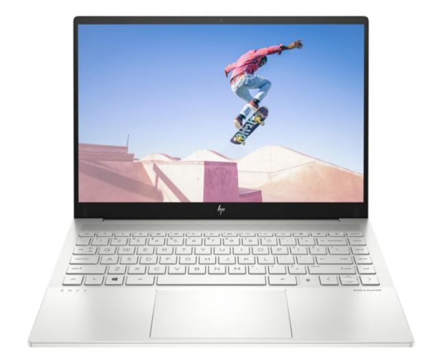 Лаптоп HP Envy 14-eb1005nu Natural Silver Core i7-11390H(3.4Ghz, up to 5GH/12MB/4C), 14" 2.2K IPS AG 300 nits, 16GB DDR4 on-board, 1TB PCIe SSD, WiFi a/x + BT5, Backlit Kbd, 4C Batt Long Life, Win 11 Home