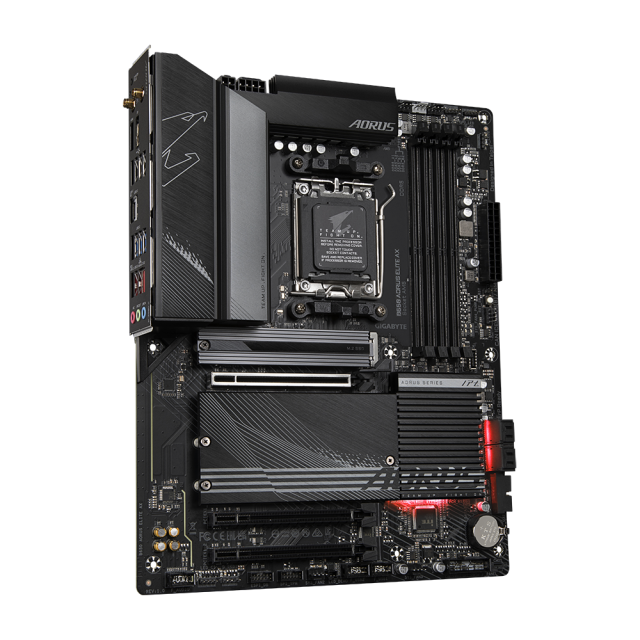 Дънна платка GIGABYTE B650 AORUS ELITE AX, Socket AM5, Wi-Fi 6E, DDR5