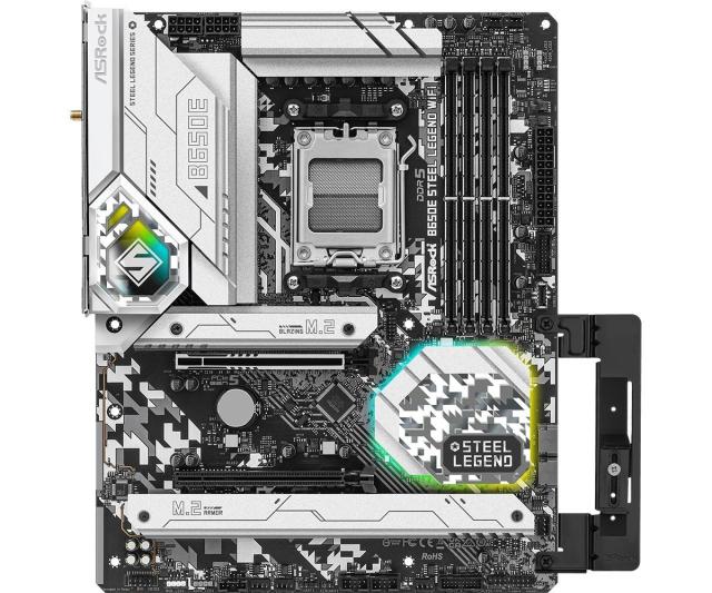 Дънна платка ASROCK B650E Steel Legend WiFi, Socket AM5, ATX, 4xDDR5