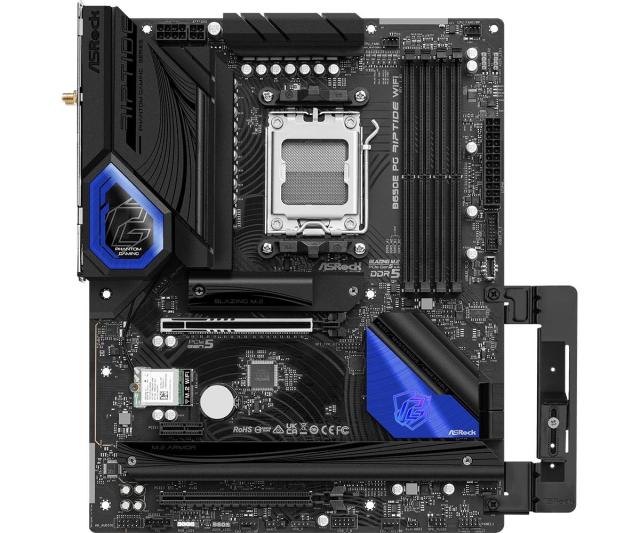 Дънна платка ASROCK B650E PG RIPTIDE WiFi, Socket AM5, ATX, 4xDDR5