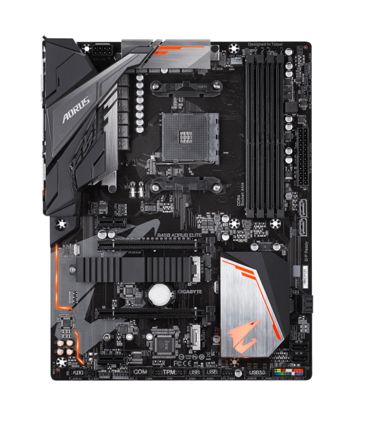 Дънна платка GIGABYTE B450 AORUS Elite V2 Socket AM4, 4 x DDR4, RGB Fusion, (rev. 1.0)