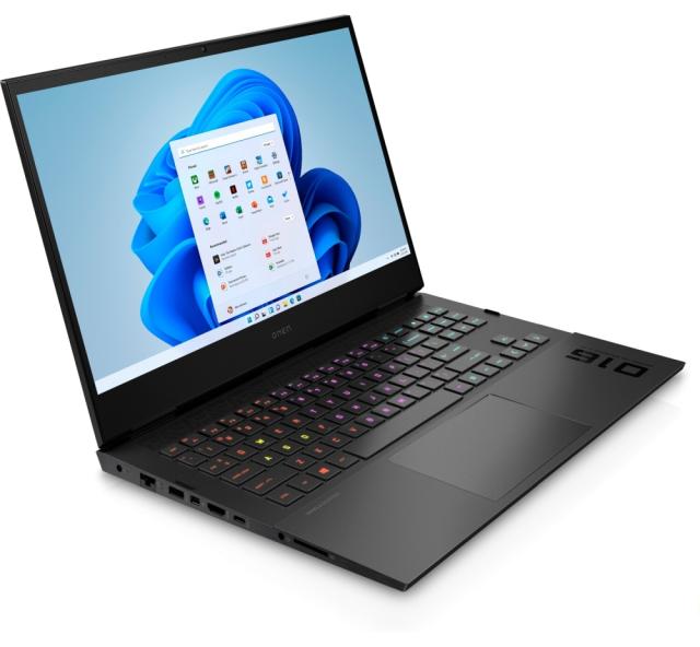 Лаптоп HP Omen 16-b0014nu Black, Core i7-11800H(2.3Ghz, up to 4.6GHz/24MB/8C), 16.1" FHD AG IPS 300nits 144Hz, 16GB 3200Mhz 2DIMM, 512GB PCIe SSD, NVIDIA GeForce RTX 3060 6GB, WiFi a/x+BT5.2, Backlit Kbd, 6C Batt Long Life, Win 11 Home