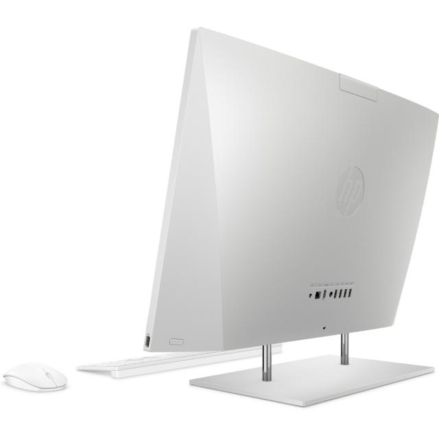 Настолен компютър - всичко в едно HP All-in-One 27-dp1056nu Natural Silver, Core i5-1135G7(2.4Ghz, up to 4.2GHz/8MB/4C), 27" FHD BV Touch + FHD IR Camera, 8GB 3200Mhz 1DIMM, 512GB PCIe SSD, WiFi a/c + BT 5, Mouse&Keyboard, Win 11 Home