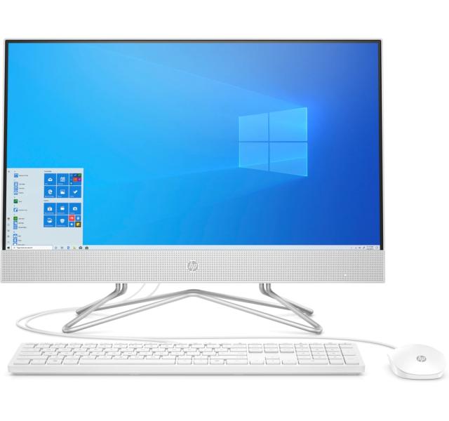 Настолен компютър - всичко в едно HP Pavilion All-in-One 24-k1005nu White, Core i7-11700T(1.4Ghz, up to 4.6GH/16MB/8C), 23.8" FHD UWVA AG+FHD 5MP Camera, 16GB 2933Mhz 1DIMM, 1TB PCIe SSD, WiFi a/c + BT 5, White USB Mouse & Keyboard, Free Dos