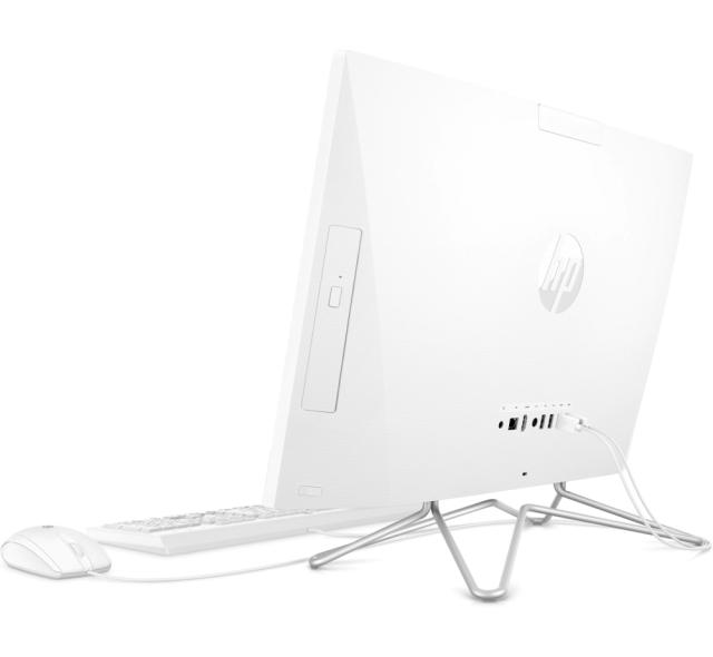 Настолен компютър - всичко в едно HP Pavilion All-in-One 24-k1005nu White, Core i7-11700T(1.4Ghz, up to 4.6GH/16MB/8C), 23.8" FHD UWVA AG+FHD 5MP Camera, 16GB 2933Mhz 1DIMM, 1TB PCIe SSD, WiFi a/c + BT 5, White USB Mouse & Keyboard, Free Dos