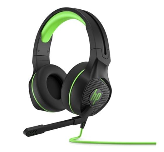 Слушалки HP Pavilion Gaming 400 Headset, микрофон, 3.5 мм жак, черни/зелени