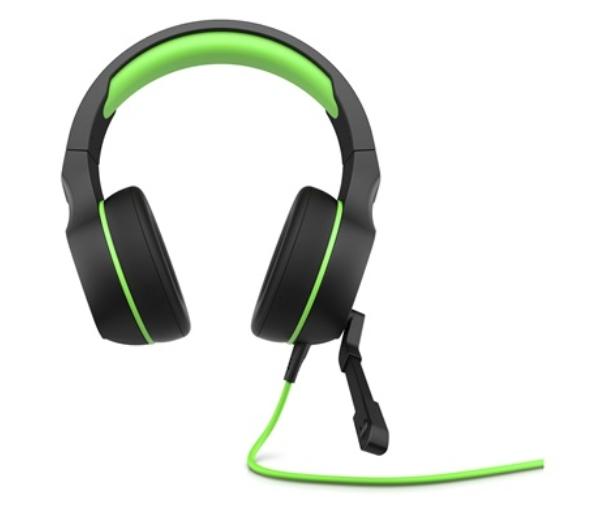 Слушалки HP Pavilion Gaming 400 Headset, микрофон, 3.5 мм жак, черни/зелени