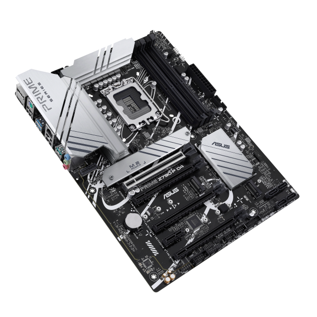 Дънна платка ASUS PRIME Z790-P, LGA1700, DDR5, PCIe 5.0, 4x SATA 6Gb/s, 3x M.2, 1x USB Type-C, HDMI, DP, Aura Sync RGB, ATX