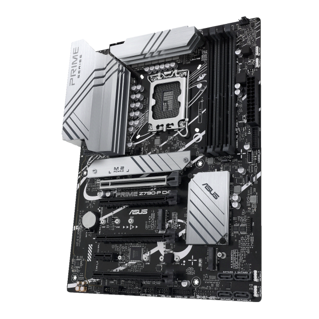 Дънна платка ASUS PRIME Z790-P, LGA1700, DDR5, PCIe 5.0, 4x SATA 6Gb/s, 3x M.2, 1x USB Type-C, HDMI, DP, Aura Sync RGB, ATX