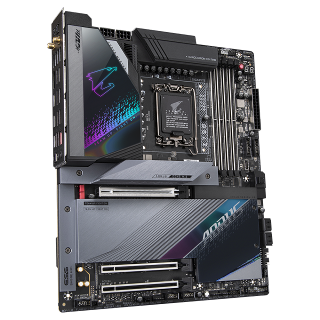 Дънна платка GIGABYTE Z790 AORUS MASTER, LGA 1700, PCIe 5.0, Wi-Fi 6E, 4xDDR5, (DP), 4x SATA 6Gb/s, 5x M.2, 3x USB Type-C, RGB Fusion, E-ATX