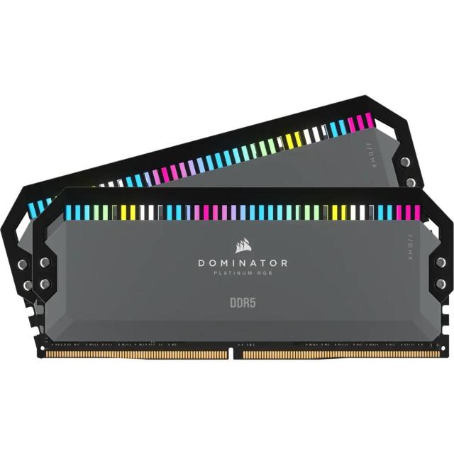 Памет Corsair Dominator Platinum RGB Black 32GB (2x16GB) DDR5 PC5-48000 6000MHz CL36, 1.35V, AMD EXPO