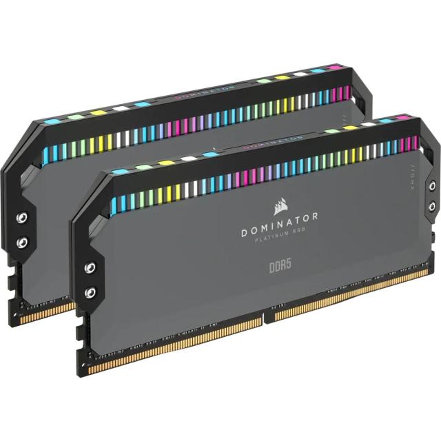 Памет Corsair Dominator Platinum RGB Black 32GB (2x16GB) DDR5 PC5-48000 6000MHz CL36, 1.35V, AMD EXPO