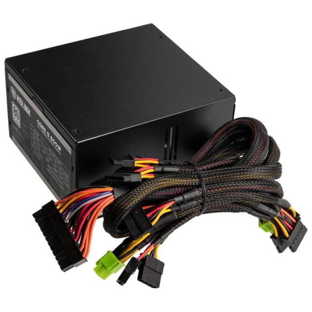 Захранване Kolink Core S, 600W, Active PFC, 80+, 120 mm вентилатор