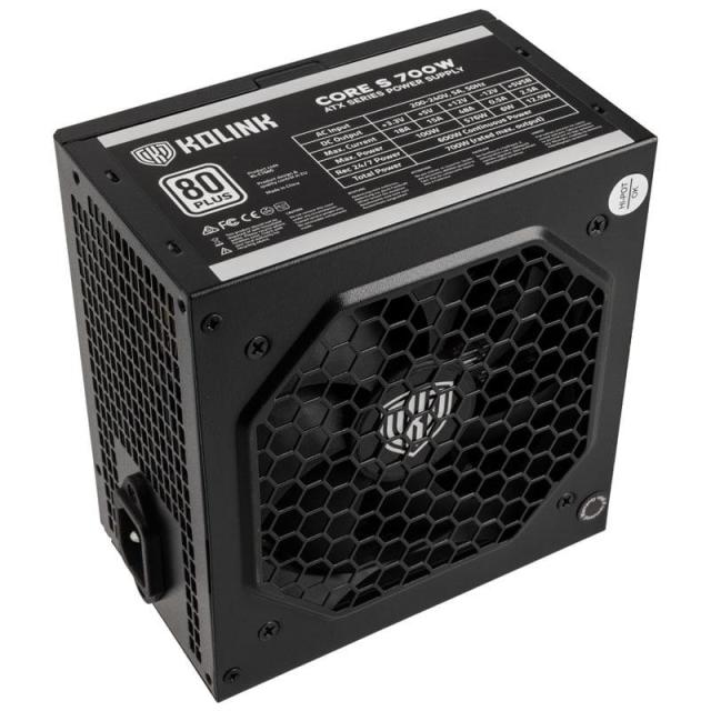 Захранване Kolink Core S, 700W, Active PFC, 80+, 120 mm вентилатор