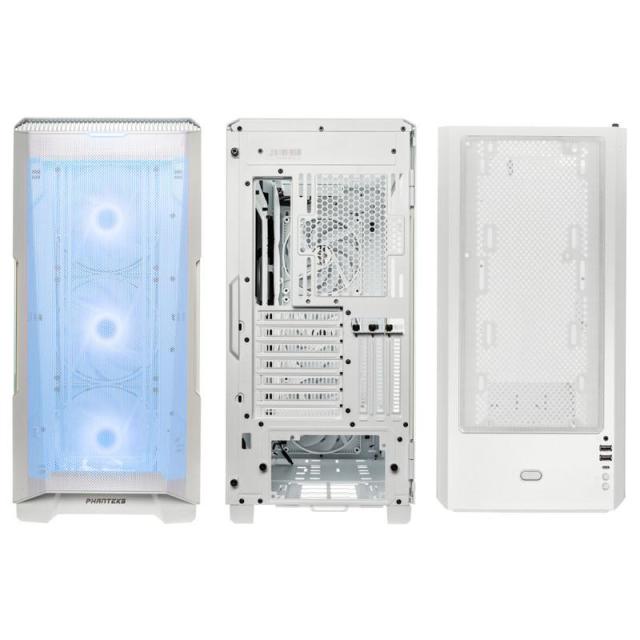 Кутия Phanteks P500A TG DRGB Mid-tower, Matt Бял