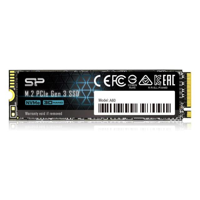 Silicon Power A60 SSD 2ТB, M.2-2280 PCIe Gen 3x4 NVMe 