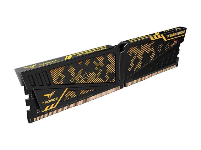 Памет Team Group Vulcan TUF Yellow DDR4 32GB(2x16GB) 3200MHz, CL16-20-20-40 1.35V