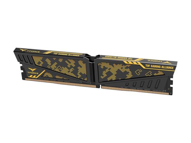 Памет Team Group Vulcan TUF Yellow DDR4 32GB(2x16GB) 3200MHz, CL16-20-20-40 1.35V
