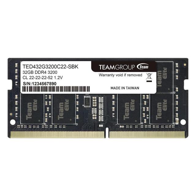 Памет Team Group Elite DDR4 SO-DIMM 32GB 3200MHz, CL22, 1.2V