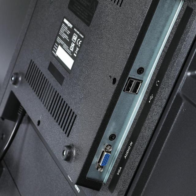 Монитор HANNSPREE HL400UPB, IPS, 39.5 inch, Wide, Full HD, D-Sub, HDMI, USB Media Player, Черен