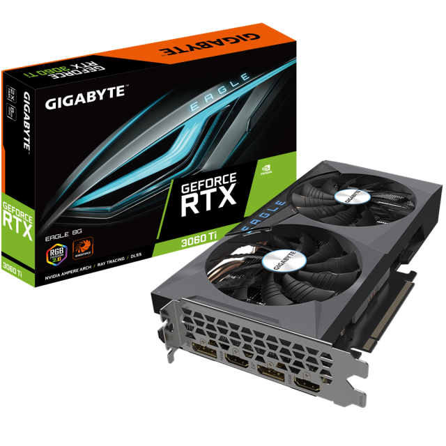 Видео карта GIGABYTE GeForce RTX 3060 Ti EAGLE 8GB GDDR6 rev 2.0