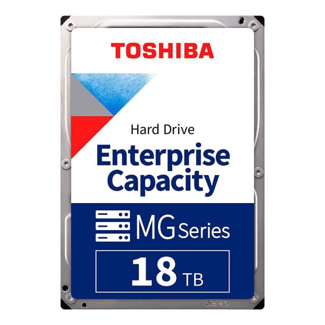 Твърд диск Toshiba MG Enterprise, 18TB, 512MB, SATA 6.0Gb/s, 7200rpm, MG09ACA18TE