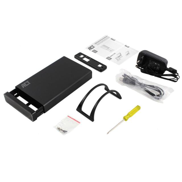 Кутия за твърд диск ACT AC1410, 3.5", SATA / IDE, USB 2.0, Черен