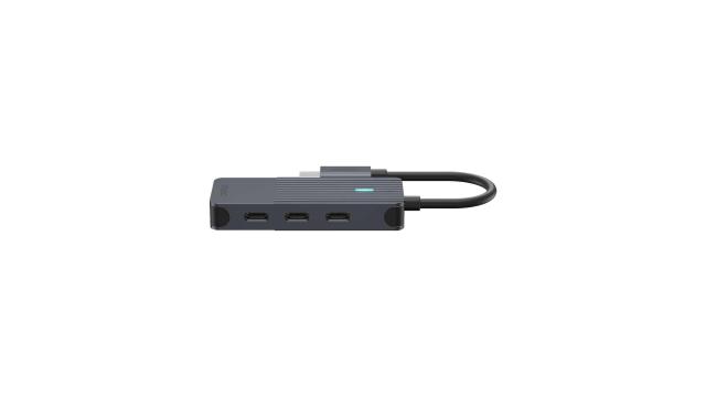 USB хъб RAPOO UCH-4002 , 4 x USB Type-C, Черен