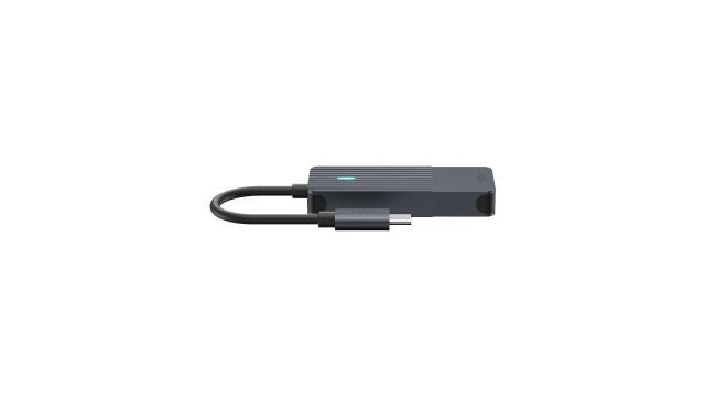 USB хъб RAPOO UCH-4002 , 4 x USB Type-C, Черен