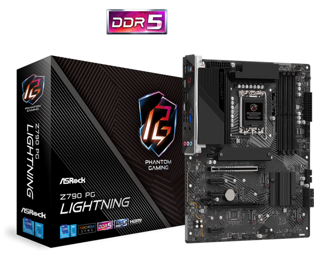 Дънна платка ASROCK Z790 PG Lighting , LGA 1700, DDR5, PCIe 5.0, ATX