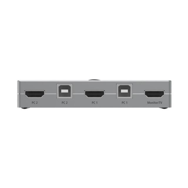 KVM превключвател Hama Connect2Switch, 4-портов, USB, HDMI, Вкл. кабели