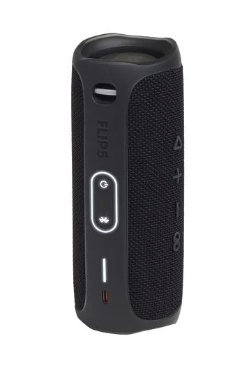 Тонколона JBL Flip 5 BLK, USB, 20W RMS, Bluetooth, BLACK, влагоустойчива, Черен