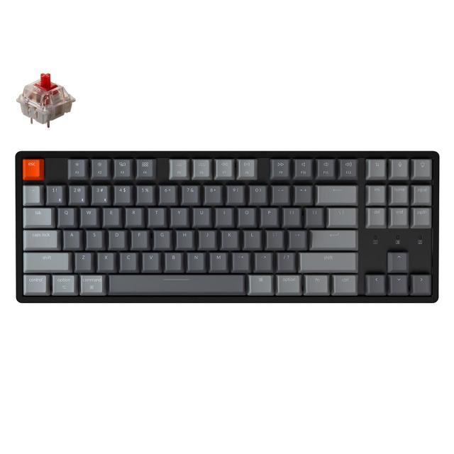 Геймърска Механична клавиатура Keychron K8 Aluminum TKL Gateron Red Switch RGB LED Gateron Red Switch ABS
