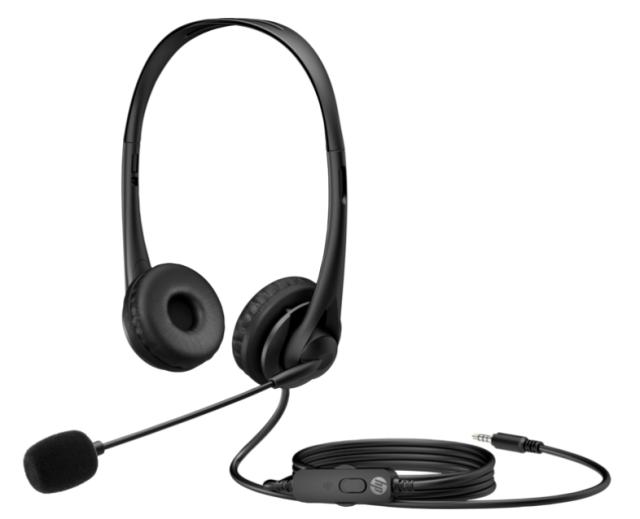 Слушалки HP G2, микрофон, 3.5 mm jack, Черни
