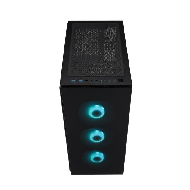 Кутия FSP CMT340 PLUS TG ATX Mid Tower, Черна