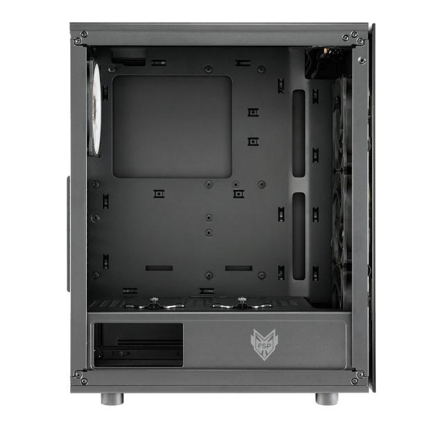 Кутия FSP CMT340 PLUS TG ATX Mid Tower, Черна