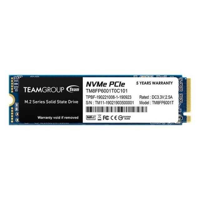 Team Group MP33 SSD, M.2 2280 1TB PCI-e 3.0 x4 NVMe