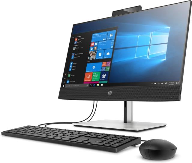 Настолен компютър - всичко в едно HP ProOne 440 G6 All-in-One, Core i5-10500T(2.3GHz, up to 3.8GHz/12MB/6C), 23.8" FHD IPS + WebCam 1080p, 16GB 2666Mhz 1DIMM, 512GB M.2 PCIe SSD, DVDRW, Wi-Fi 6 AX201 ax + BT 5.0, MCR, HDMI Port, Win 10 Pro 64 bit