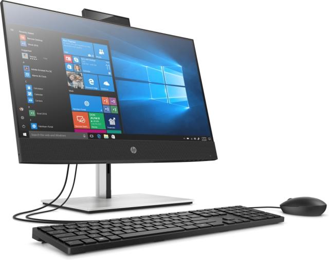Настолен компютър - всичко в едно HP ProOne 440 G6 All-in-One, Core i5-10500T(2.3GHz, up to 3.8GHz/12MB/6C), 23.8" FHD IPS + WebCam 1080p, 16GB 2666Mhz 1DIMM, 512GB M.2 PCIe SSD, DVDRW, Wi-Fi 6 AX201 ax + BT 5.0, MCR, HDMI Port, Win 10 Pro 64 bit