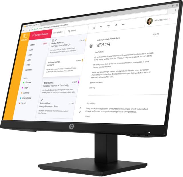Монитор HP P24 G4, 23.8" FHD Monitor