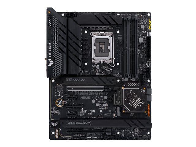 Дънна платка Asus TUF GAMING Z790-PLUS WIFI D4, Z790, LGA1700, 4xDDR4, PCI-E 5.0 (DP&HDMI), 4x SATA 6Gb/s, 4x M.2, 2x USB Type-C, ATX