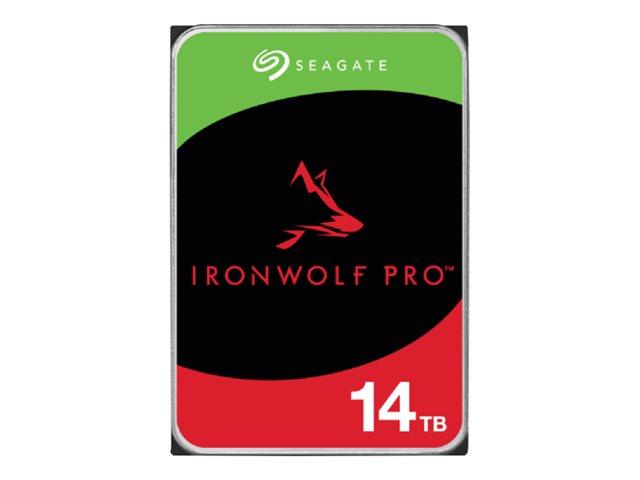 Твърд диск SEAGATE Ironwolf PRO Enterprise NAS HDD 14TB 7200rpm 6Gb/s SATA 256MB cache 8.9cm 3.5" (8.89 cm), BLK ST14000NT001